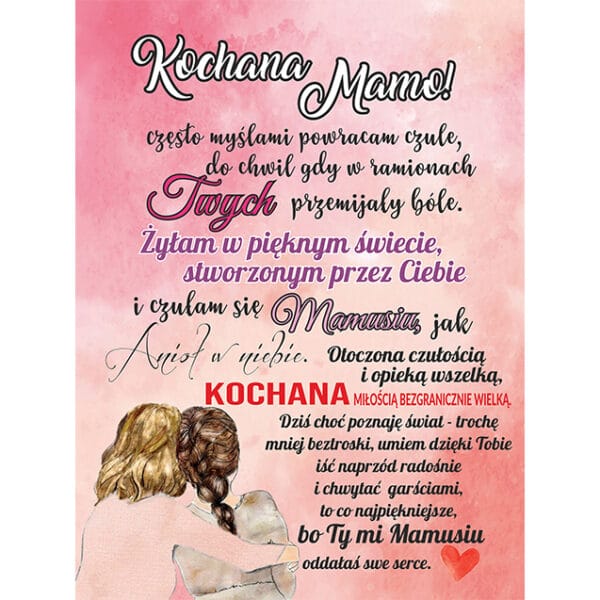 Koc dla Mamy od Córki ''Kochana Mamo''