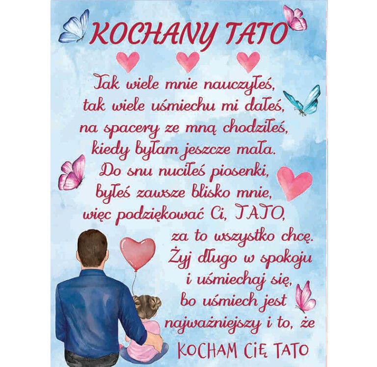Koc od córki na "Dzień Taty"