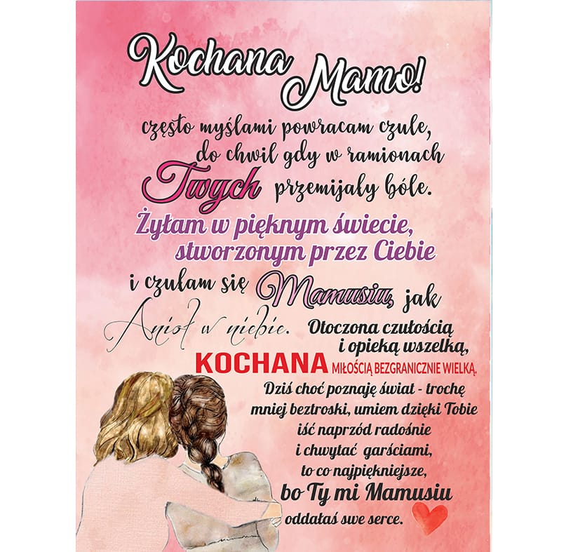 Koc od córki na "Dzień Mamy"