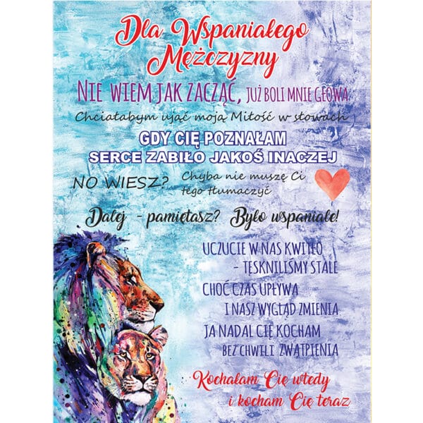 Koc od żony dla męża" Wspaniały mężczyzna"