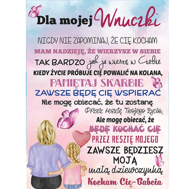 Koc dla wnuczki od Babci