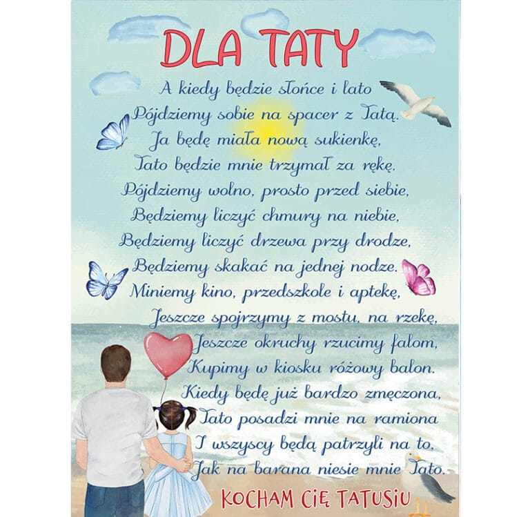 Koc od córki dla taty